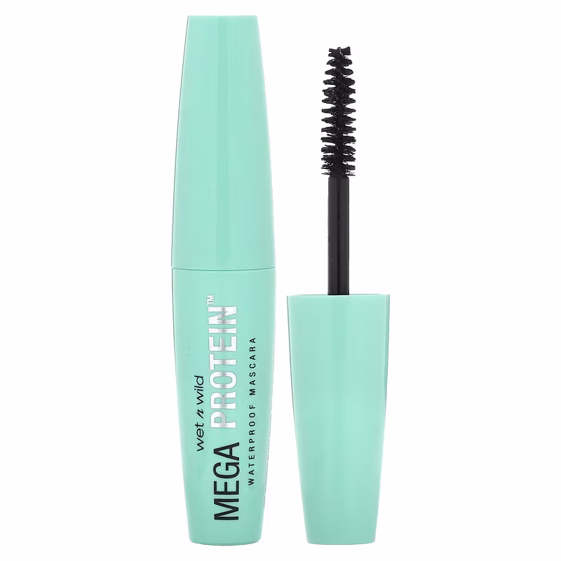 wet n wild, Mega Protein, водостійка туш для вій, C154A темно-чорна, 6 мл